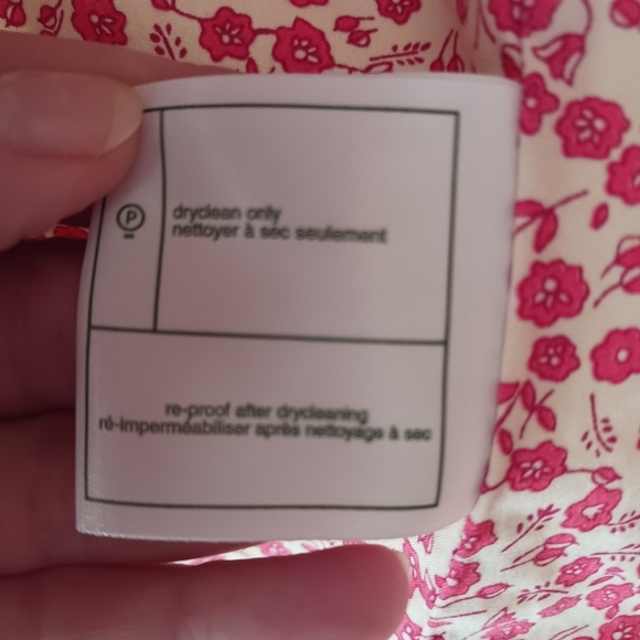 Vintage Laura Ashley Midi Rain Coat Jacket Floral Lining - Picture 10 of 10